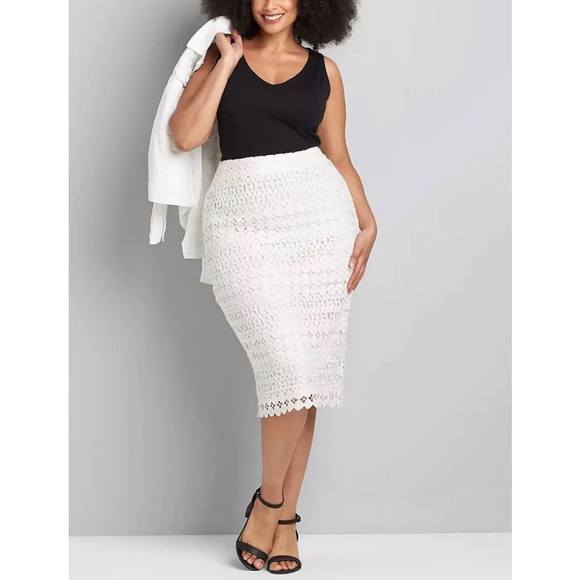 Lane Bryant Dresses & Skirts - New Lane Bryant Lace Skirt